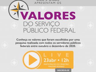 Valores do Serviço Público Federal são tema de webinar