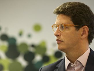 O ministro do Meio Ambiente, Ricardo Salles, durante cerimônia de posse do novo presidente do Instituto Chico Mendes de Conservação da Biodiversidade (ICMBio), Adalberto Eberhard. Foto: marcelo Camargo/Agência Brasil