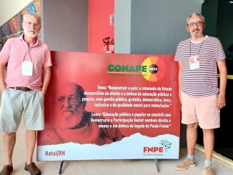 Bebeto e Romeu na Conape (Foto: Apufsc)