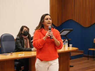 Daniela Arbex na UFSC (Foto: Erick Vinicius/Apufsc)