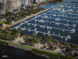 Projeto da marina na Beira-mar Norte, em Florianópolis. Foto: Divulgação/PMF