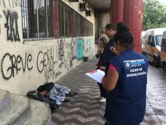 Pessoas em situação de rua em Florianópolis (Foto: PMF/Divulgação)